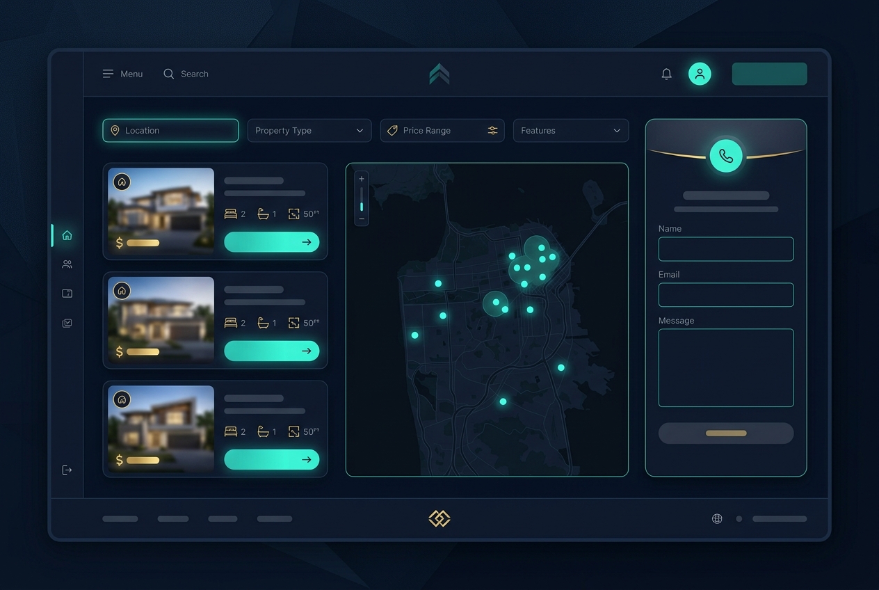 Gulf Properties — real estate platform with lead generation
