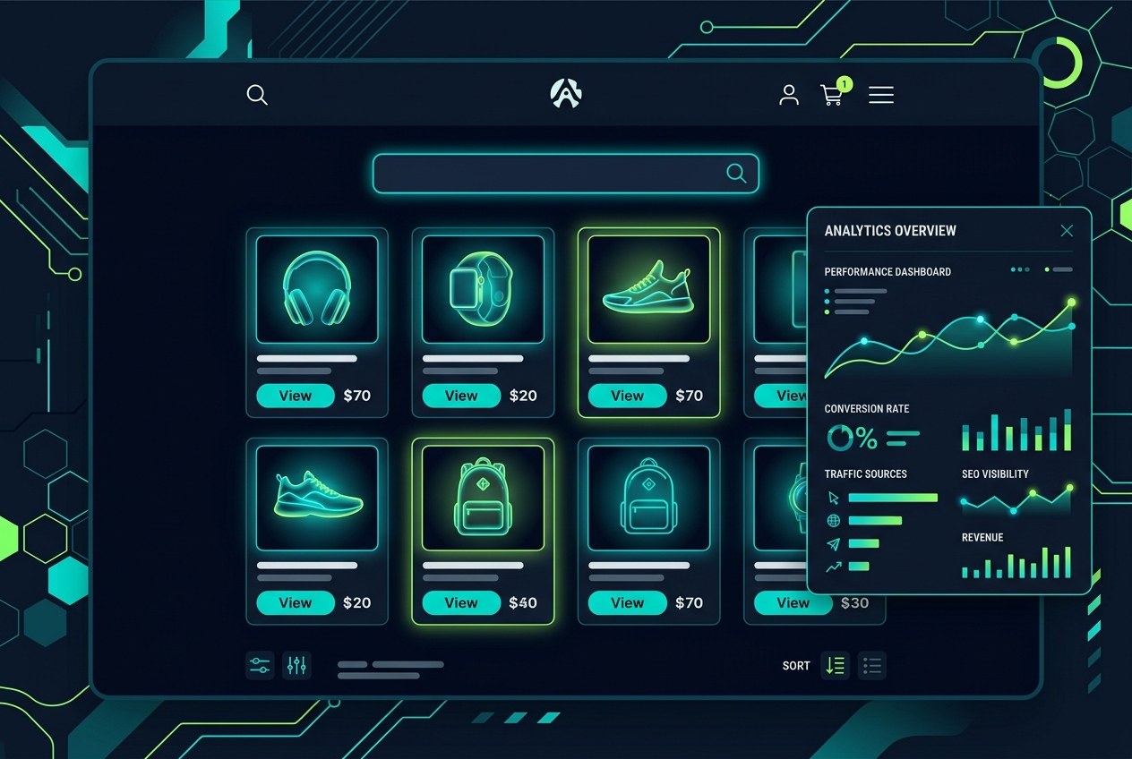 Nova Retail — e-commerce website redesign with SEO